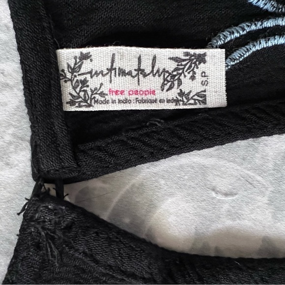 Free People Adelaide Festival Slip Dress Black Combo Size Small - Picture 12 of 14